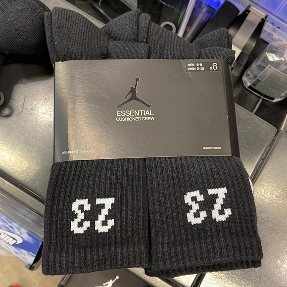 Jordan Essential Cushioned Crew Socks 6 pairs set Jordan 23 - Picture 4 of 14